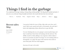 Tablet Screenshot of garbagefinds.com